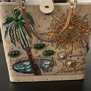 Vintage Enid Collins jeweled tote 1963 Palm Springs